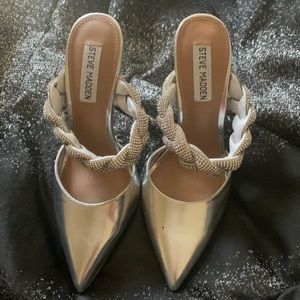 Silver Steve Madden Heels